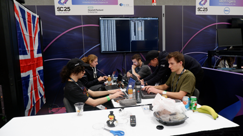 A photo of the Isambards team participating in the SCC at SC25.